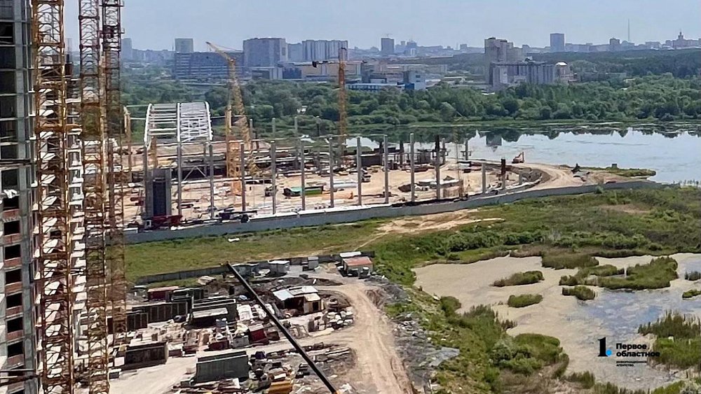 В Челябинске специально демонтировали конструкции строящегося манежа