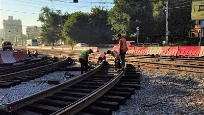 Дорожники показали стадии ремонтов трамвайных путей в Челябинске