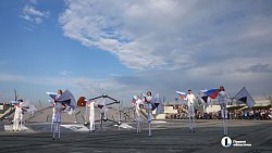 В Магнитогорске открыли двухуровневый фонтан «Стальное сердце Родины»