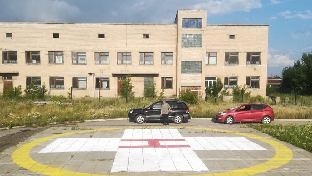 В Каслях открыли вертолетную площадку для санавиации