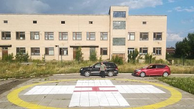 В Каслях открыли вертолетную площадку для санавиации