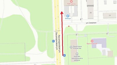 У парка Гагарина в центре Челябинска перенесли остановку