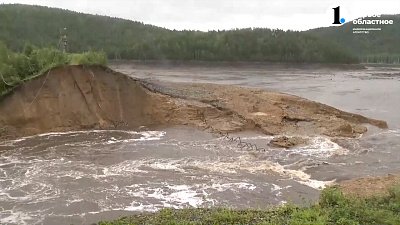 В субботу вечером на Киолимском водохранилище прорвало дамбу