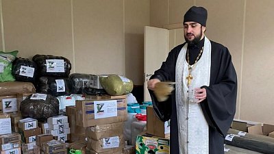 Из Челябинской области отправился освященный гуманитарный груз в Белгородскую область