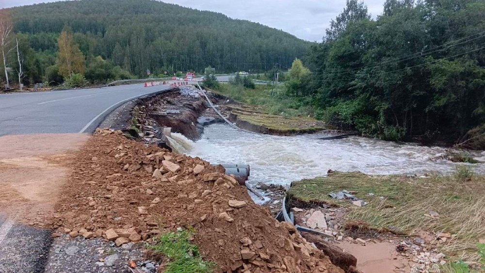 Перелив Сырыткуля через дорогу в Миассе прекратился