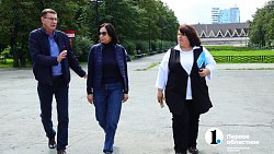 В Челябинске завершается первый этап благоустройства сквера по Молодогвардейцев