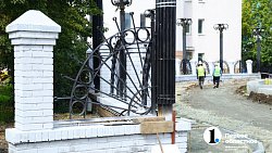 В Челябинске завершается первый этап благоустройства сквера по Молодогвардейцев