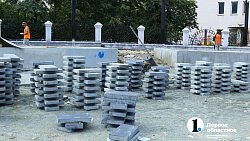 В Челябинске завершается первый этап благоустройства сквера по Молодогвардейцев