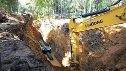 В Челябинске завершают ремонт двух канализационных коллекторов