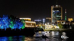 Умный светомузыкальный фонтан запустили в центре Челябинска