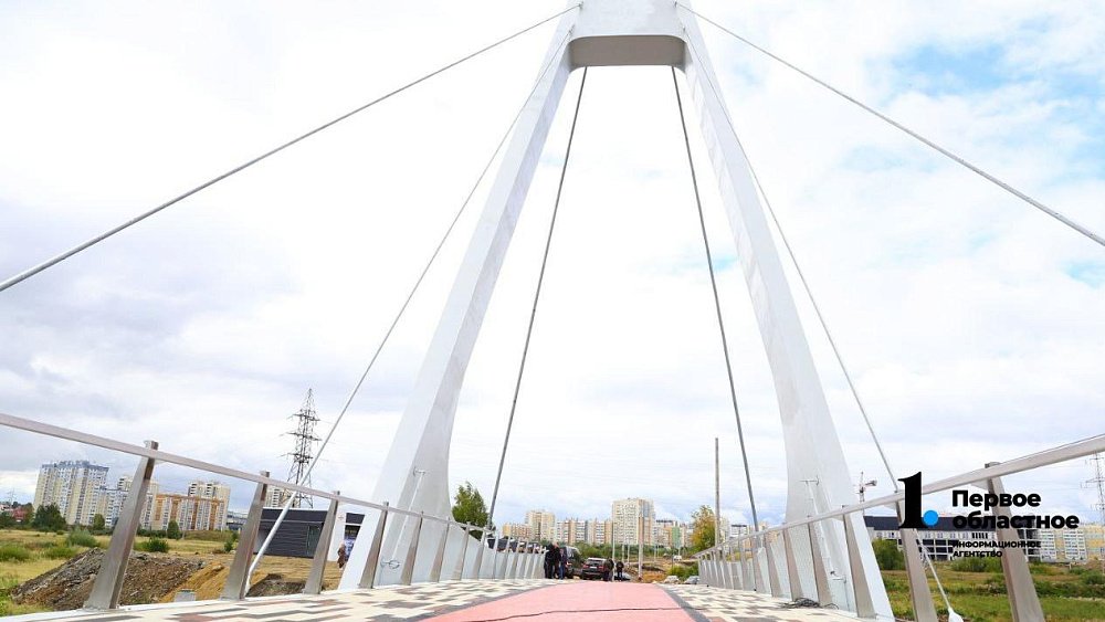 Велопешеходный вантовый мост планируется открыть в Челябинске до конца 2024 года