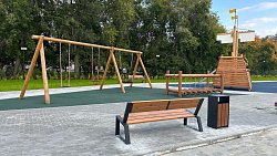 Детскую площадку открыли при центре «Звездный дождь» в Челябинске