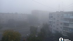 На Челябинск опустился густой туман