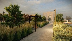 В Миассе расширяют сквер «Семейный»