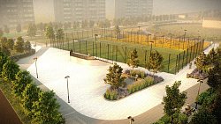 В Миассе расширяют сквер «Семейный»