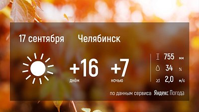 На Южном Урале ожидается небольшое похолодание