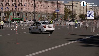 Участникам первенства по автомногоборью рассказали о безопасности на дороге