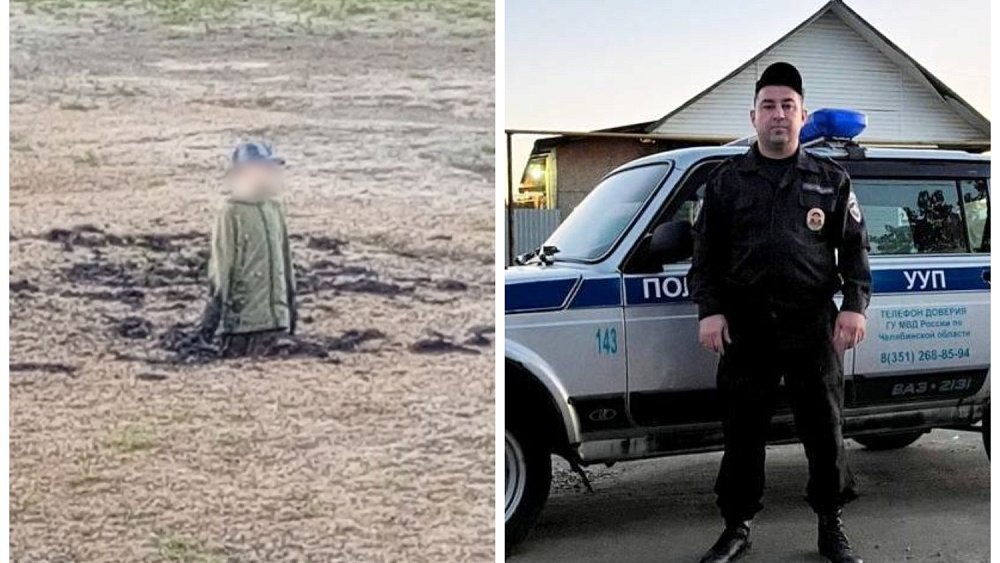 В Чебаркульском районе участковый вытащил ребенка, застрявшего в трясине