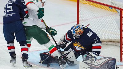 Хоккейный клуб «Металлург» с минимальным счетом уступил «Ак Барсу» в чемпионате КХЛ