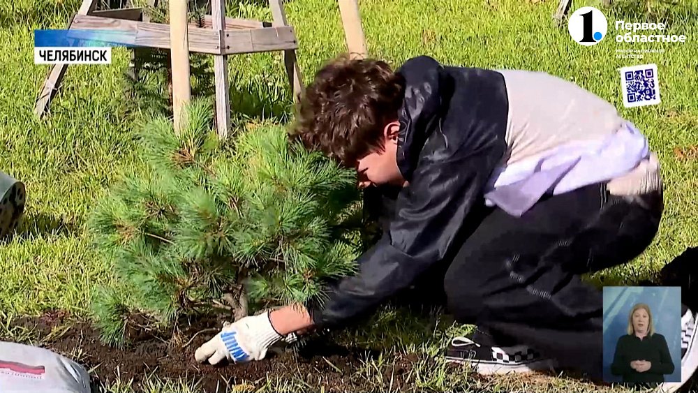 Челябинские школьники озеленяют столицу Южного Урала