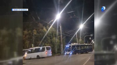 На Тургоякском шоссе столкнулись легковой автомобиль и автобус