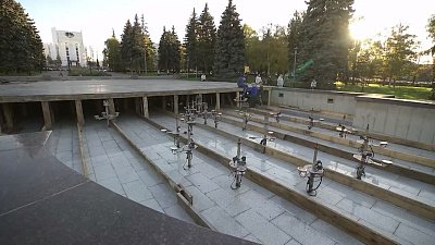 В Челябинске фонтаны начали готовить к зимнему периоду