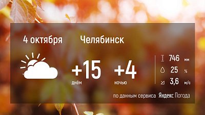 В Челябинской области похолодает до минус 5 градусов
