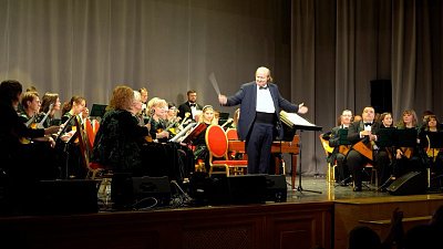 Оркестр «Малахит» из Челябинска выступил в столице с концертом в поддержку участников СВО