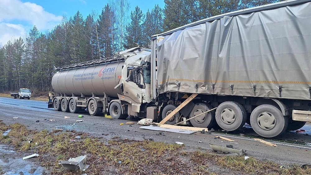 Водитель большегруза погиб в массовом ДТП на трассе М‑5 в Челябинской области