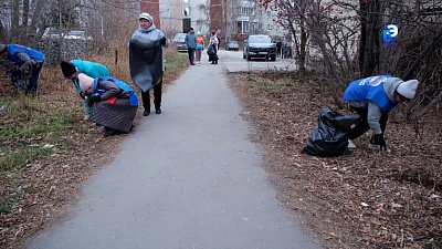 Волонтёры наводят порядок в Северной части города