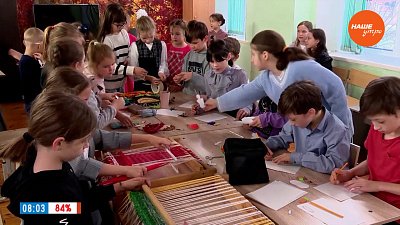 Детское творчество в сюжете «Мультфильм из лоскутов»