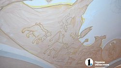 В Челябинске возобновились работы по росписи сводов нижнего храма кафедрального собора Рождества Христова