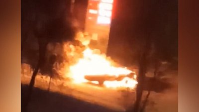 В Магнитогорске пострадал водитель загоревшегося автомобиля