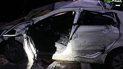 В массовой аварии на трассе в Челябинской области пострадали водитель и пассажирка Kia