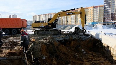 В Челябинске продолжают строительство метротрама