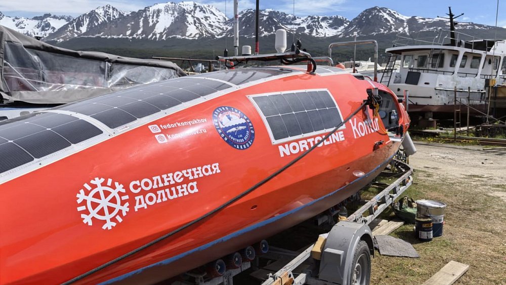 Федор Конюхов отправляется в путешествие на лодке через Южный океан