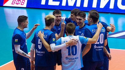Волейбольный клуб «Динамо» впервые в сезоне одержал двойную победу в Высшей лиге