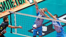 Волейбольный клуб «Динамо» впервые в сезоне одержал двойную победу в Высшей лиге