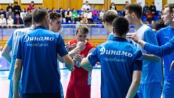 Волейбольный клуб «Динамо» впервые в сезоне одержал двойную победу в Высшей лиге