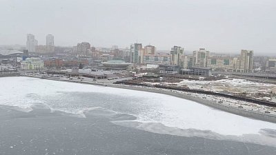 В Челябинске пошел долгожданный снег