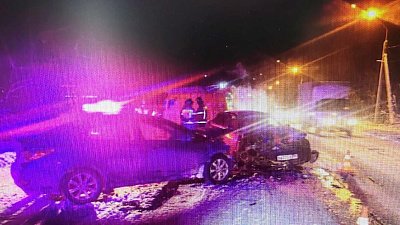 Водитель и пассажир «Лады» пострадали в лобовом ДТП с иномаркой в Челябинской области