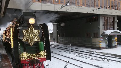 Поезд Деда Мороза в Челябинске посетили более 12 тысяч человек