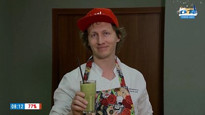 Зелёный смузи в рубрике «Завтрак с шеф-поваром»