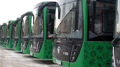 10 новых автобусов вышли на маршруты в Копейске
