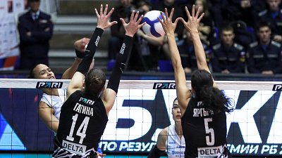 Волейбольная команда «Динамо‑Метар» не смогла остановить лидера Суперлиги