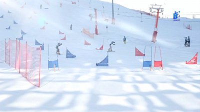 В Миассе проходят соревнования по сноуборду