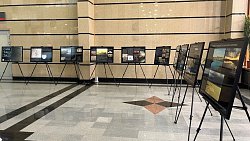 На железнодорожном вокзале в Челябинске открыли выставку о синташтинской культуре