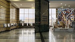 На железнодорожном вокзале в Челябинске открыли выставку о синташтинской культуре