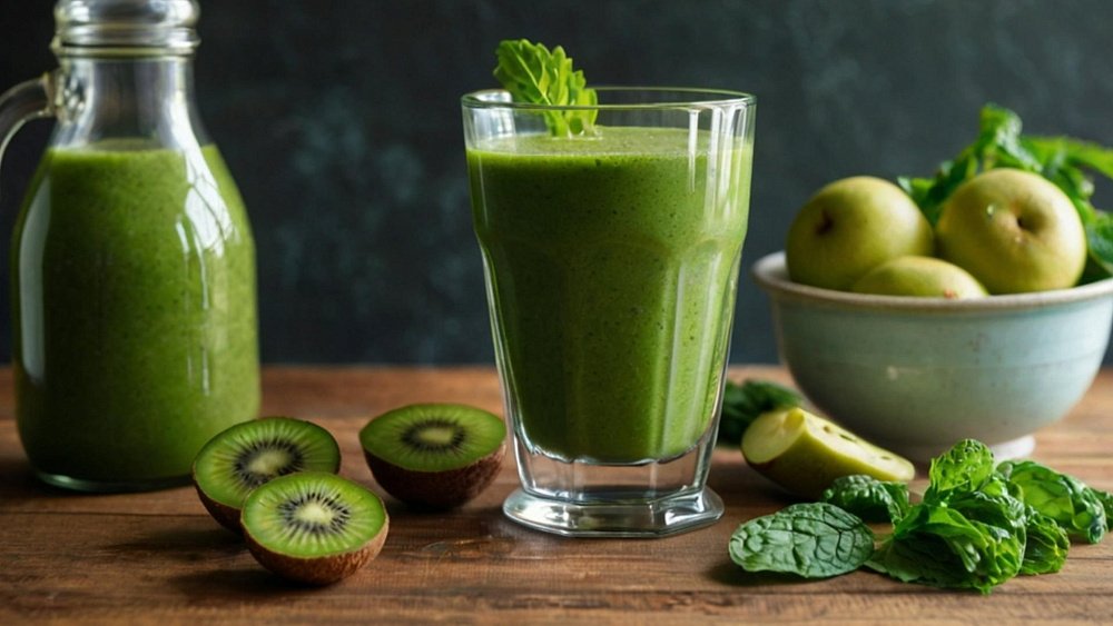 Зеленый смузи очистит кожу и оздоровит кишечник