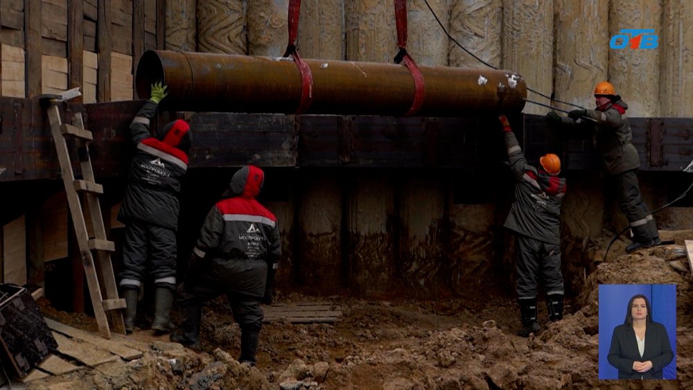 Первый стартовый котлован метротрама сооружен более чем наполовину